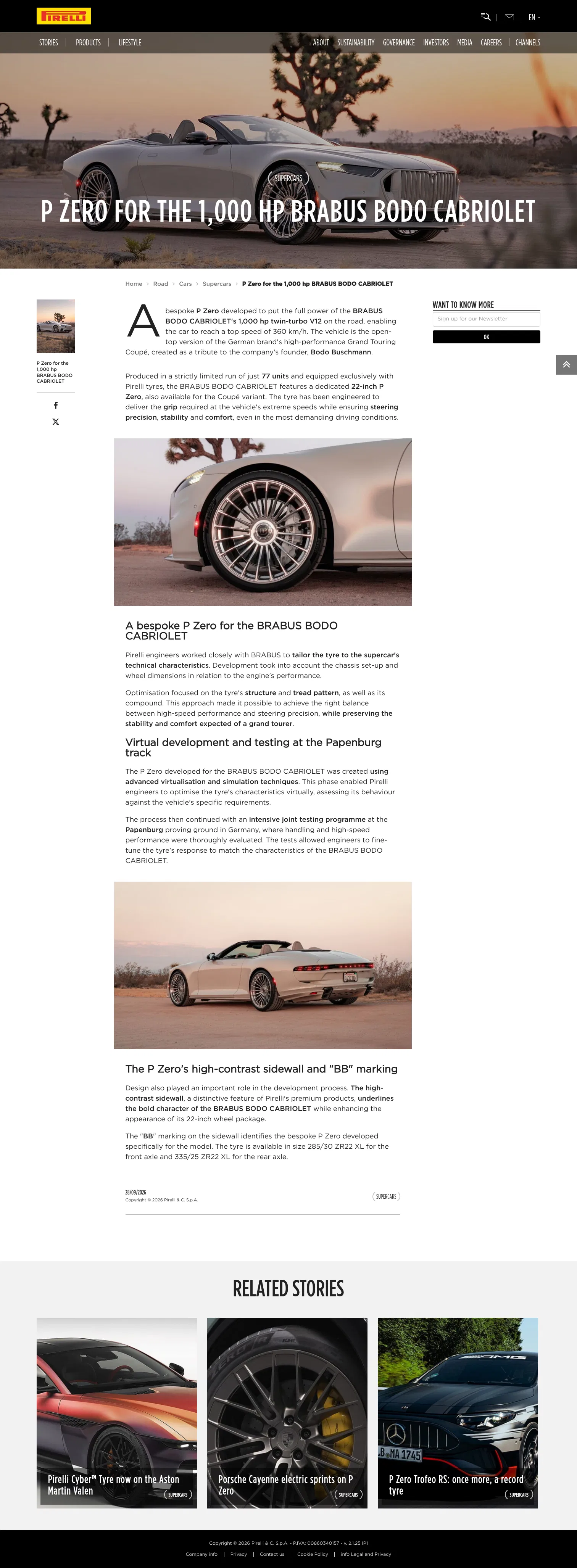 pirelli.com/global/en-ww/road/cars/supercars/p-zero-for-brabus-bodo-cabriolet-198903 on desktop, full screenshot