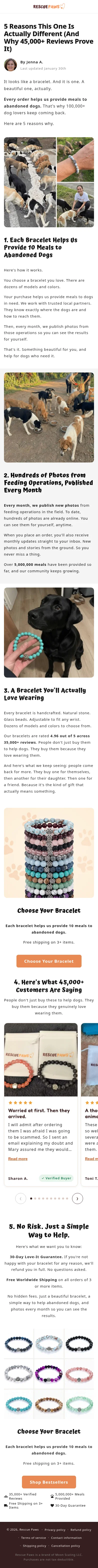 therescuepaws.com/pages/5-reasons-this-isnt-just-a-bracelet on mobile