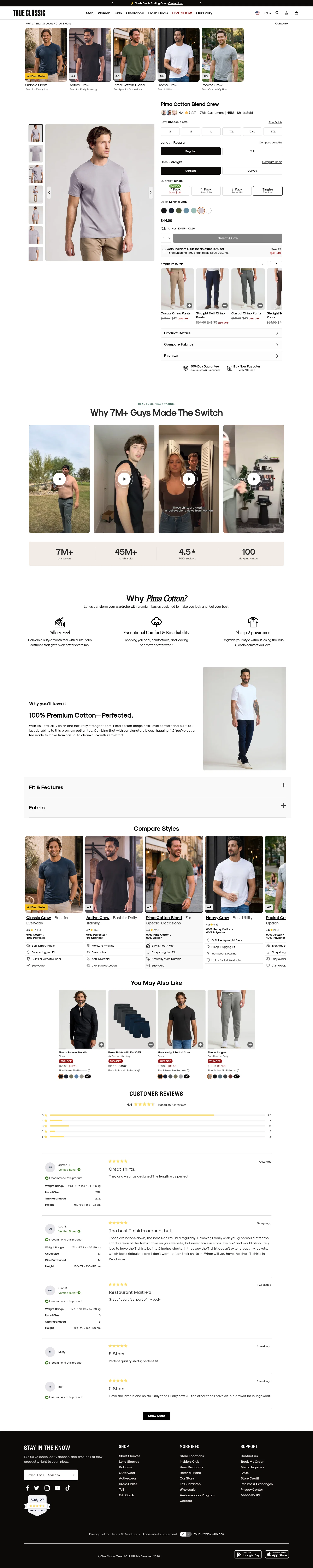 trueclassictees.com/products/minimal-gray-pima-cotton-blend-crew on desktop