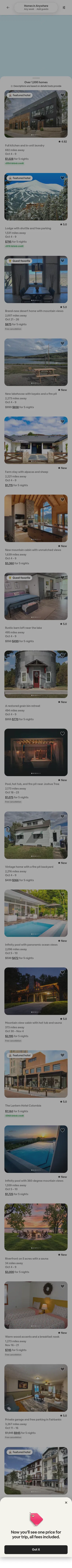 airbnb.com/s/homes on mobile, full screenshot
