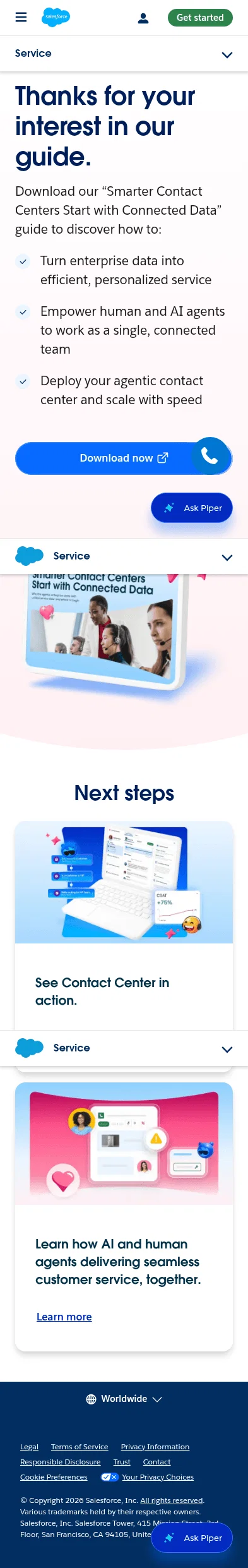 salesforce.com/service/conf/resources/contact-center-guide on mobile