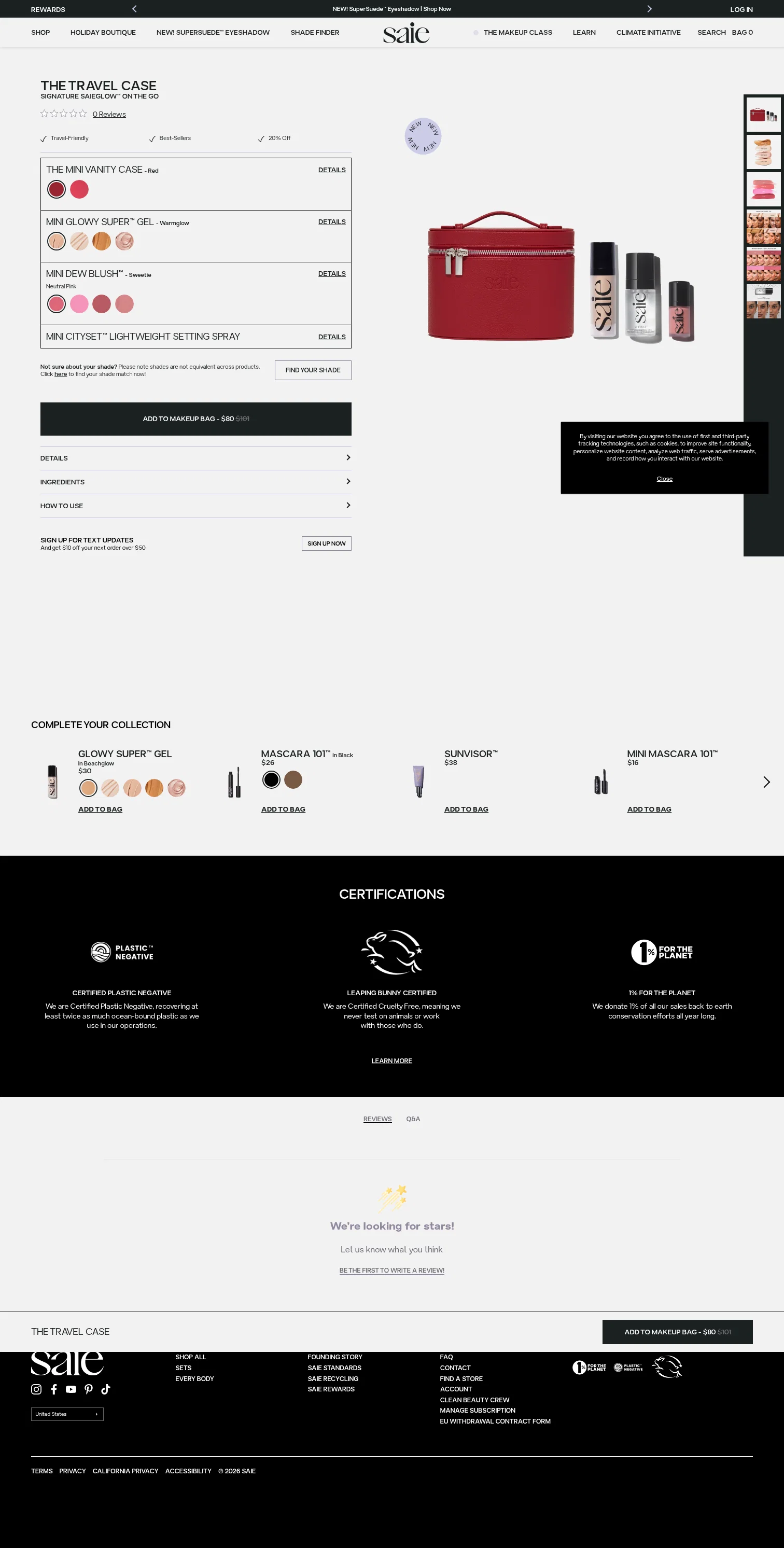 Saie landing page