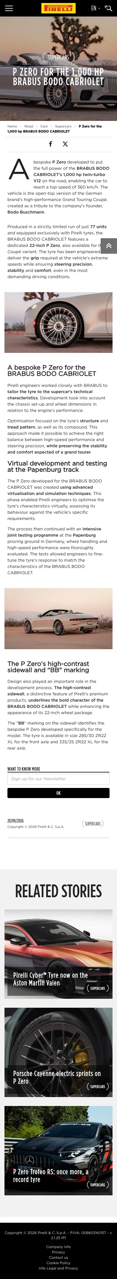 pirelli.com/global/en-ww/road/cars/supercars/p-zero-for-brabus-bodo-cabriolet-198903 on mobile, full screenshot