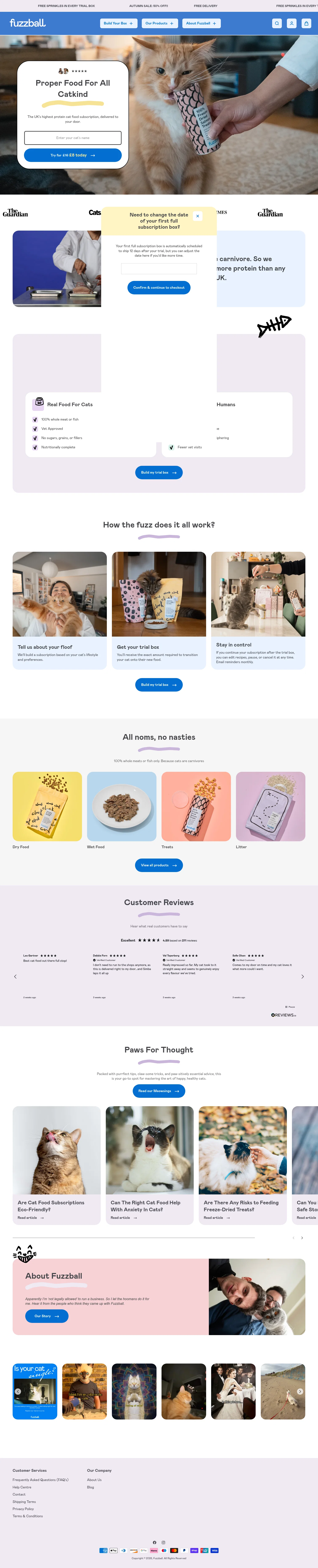 Fuzzball landing page