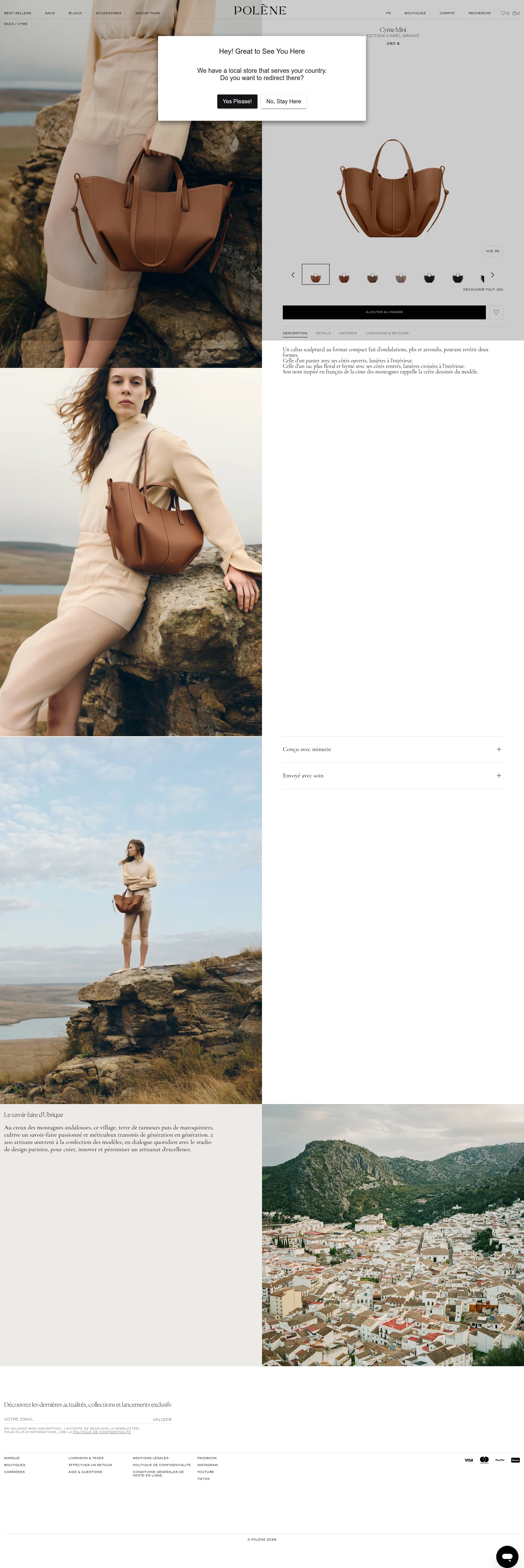 Polène landing page