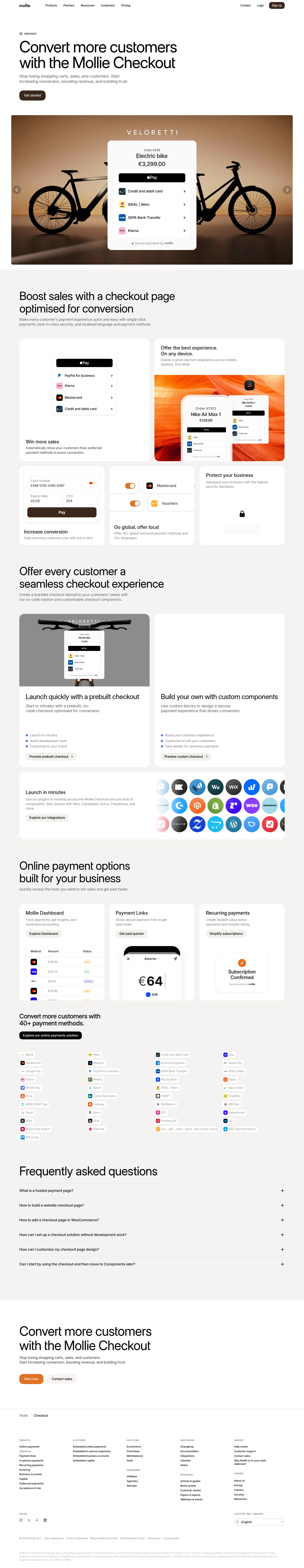 mollie.com/products/checkout on desktop