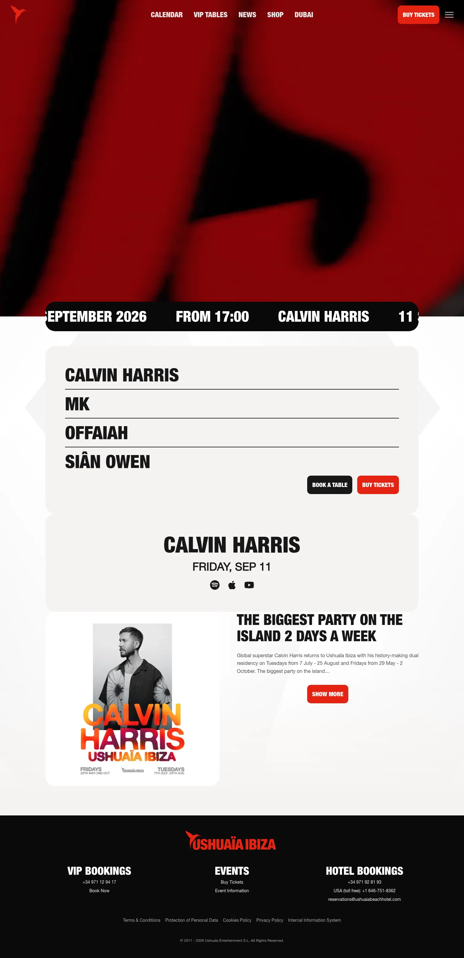 theushuaiaexperience.com/club/en/events/2026/calvin-harris/2026-09-11 on desktop