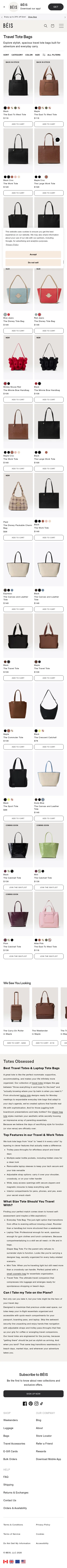 beistravel.com/collections/tote-bags on mobile