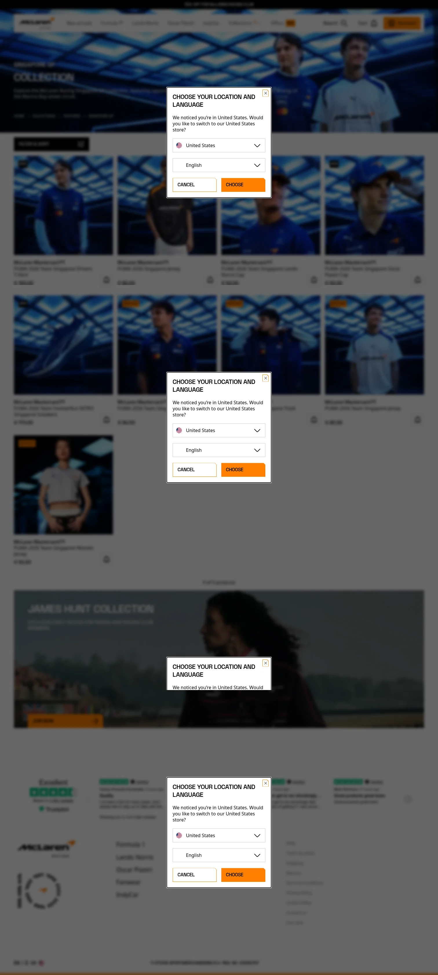Mclaren landing page