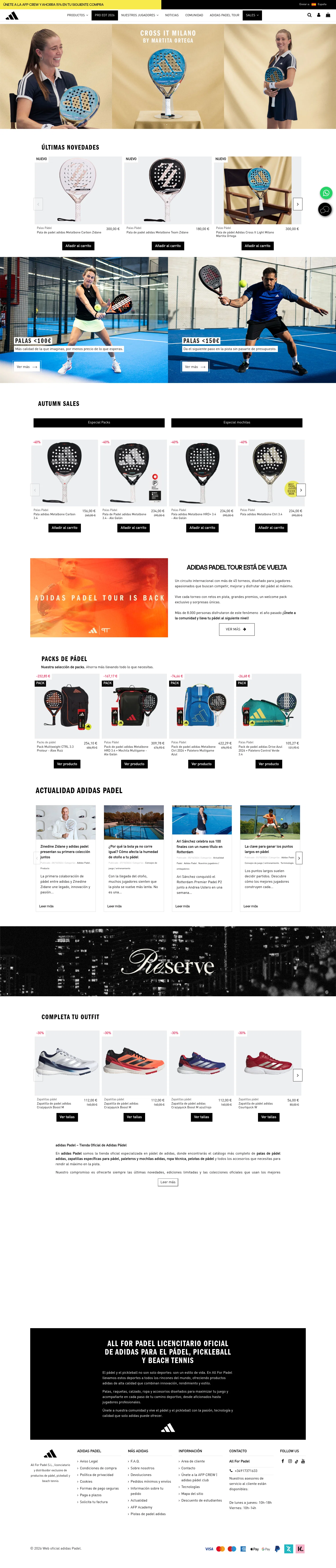 adidas landing page