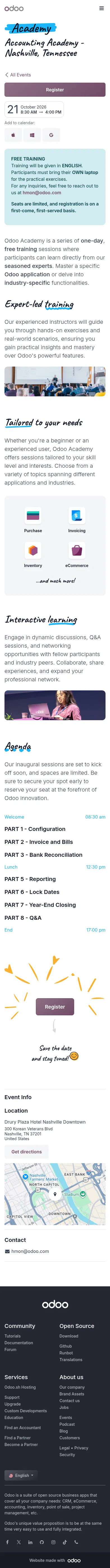 odoo.com/event/accounting-academy-nashville-tennessee-9590/register on mobile, full screenshot