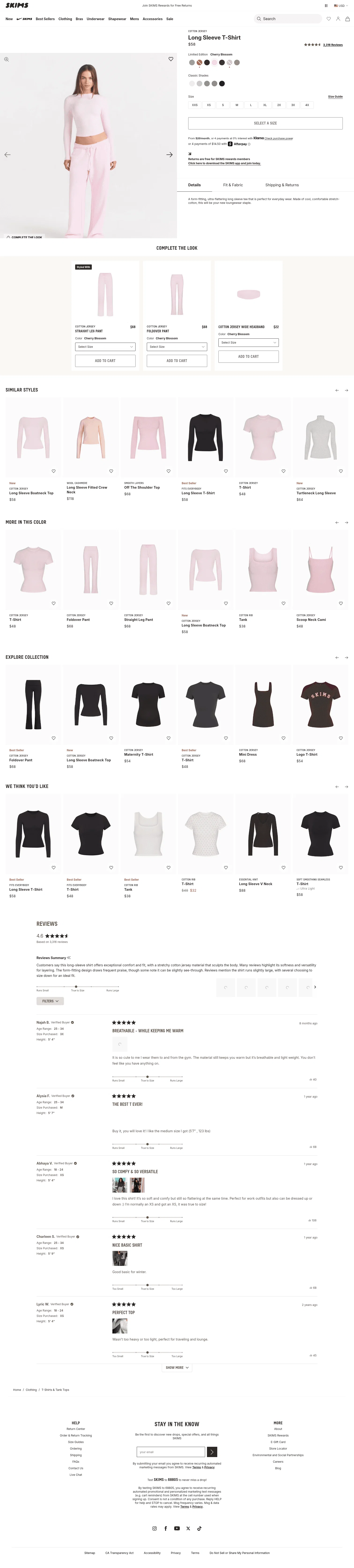 skims.com/products/cotton-jersey-long-sleeve-t-shirt-cherry-blossom on desktop