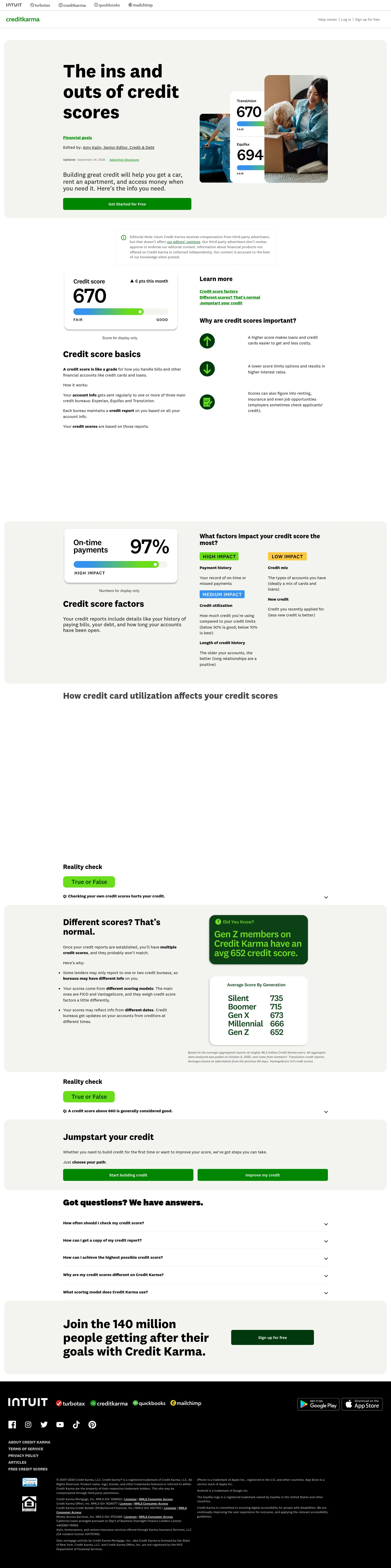 creditkarma.com/lp/goals-credit on desktop
