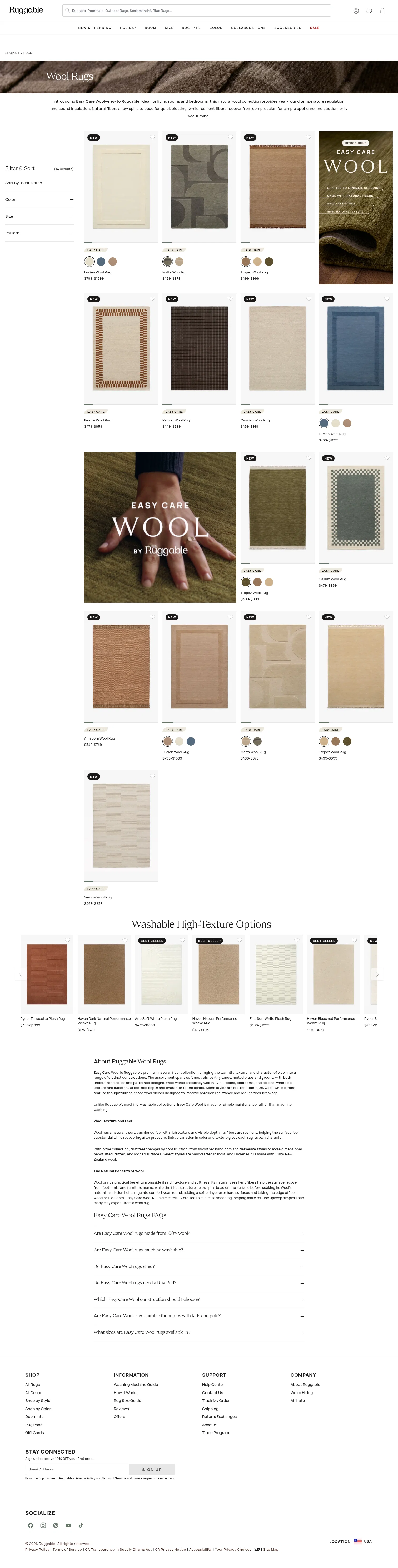 Ruggable landing page