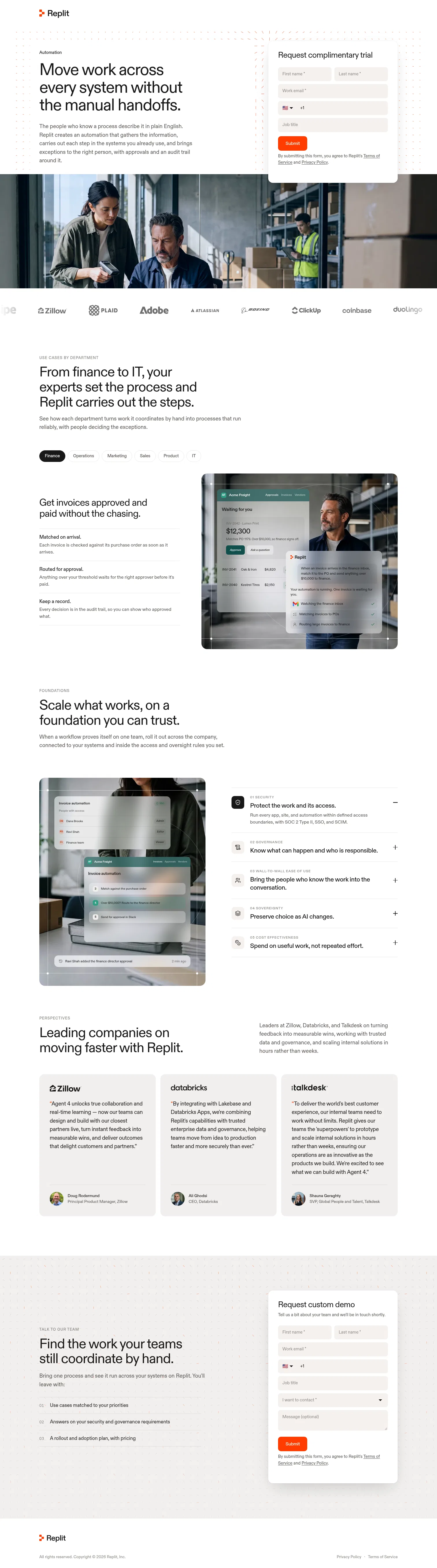 replit.com/discover/automation on desktop, full screenshot