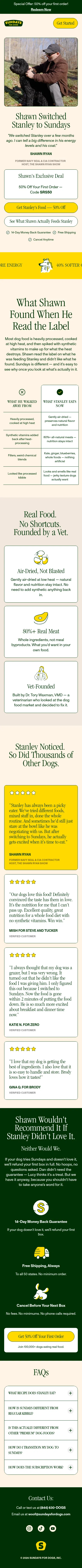 sundaysfordogs.com/fl/lp/srs50 on mobile
