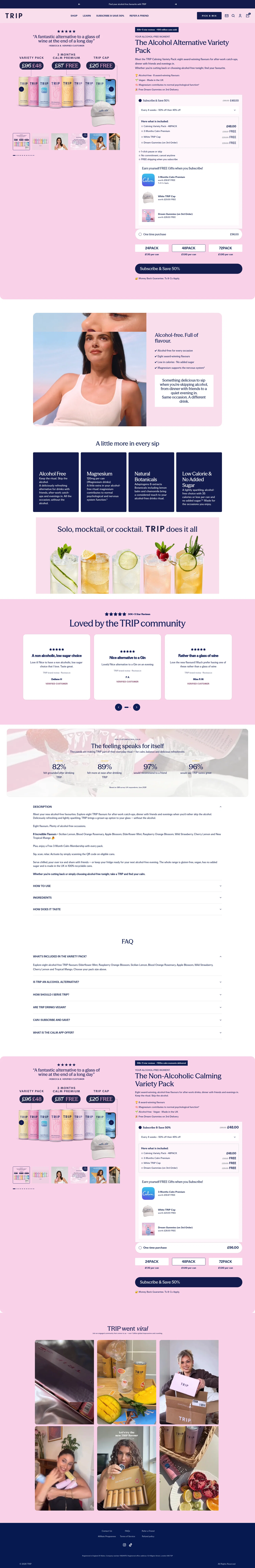 TRIP landing page