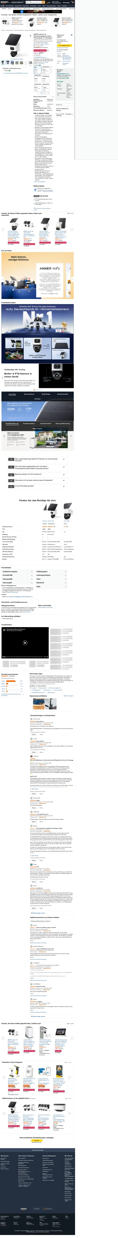 amazon.de/eufyCam-%C3%9Cberwachungskamera-Au%C3%9Fen-Farbnachtsicht-Hybridzoom/dp/B0FH52BSZ7 on mobile, full screenshot