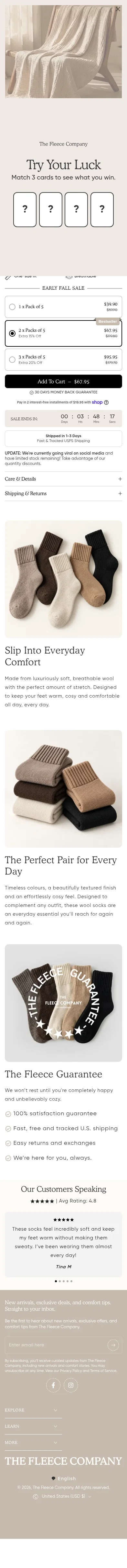 thefleececompany.com/products/knitted-fleece-socks on mobile
