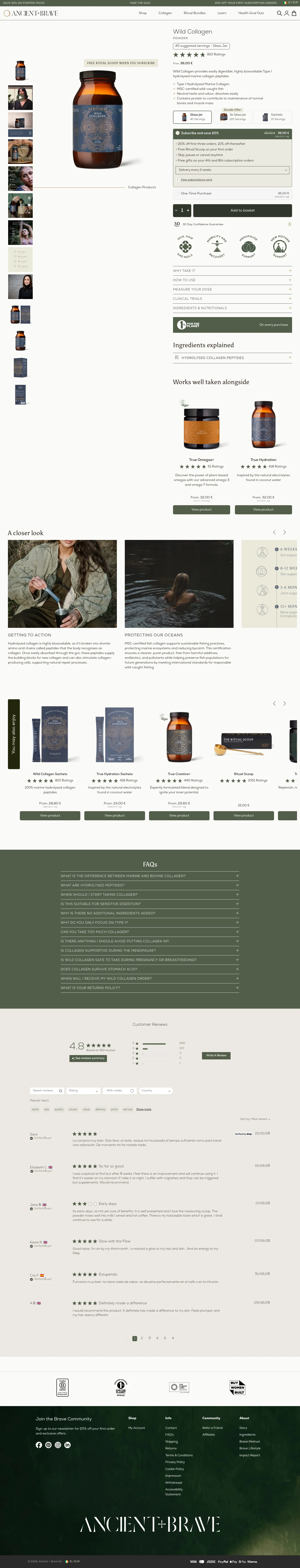 ancientandbrave.eu/products/wild-collagen on desktop