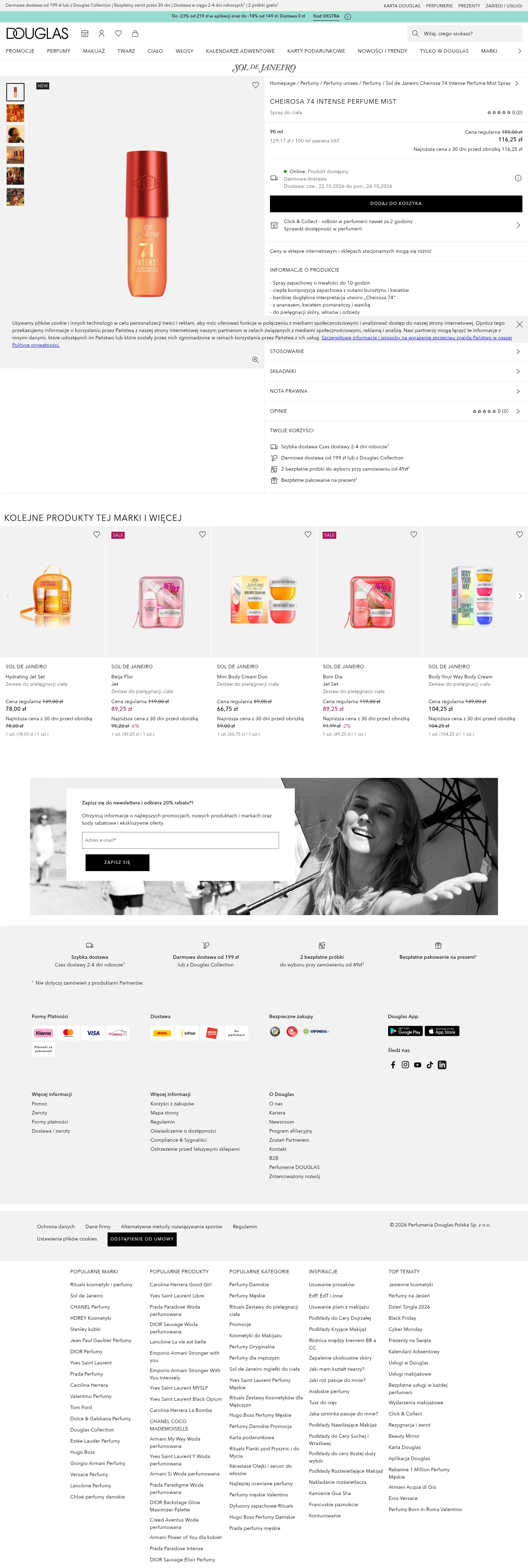 Sol de Janeiro landing page