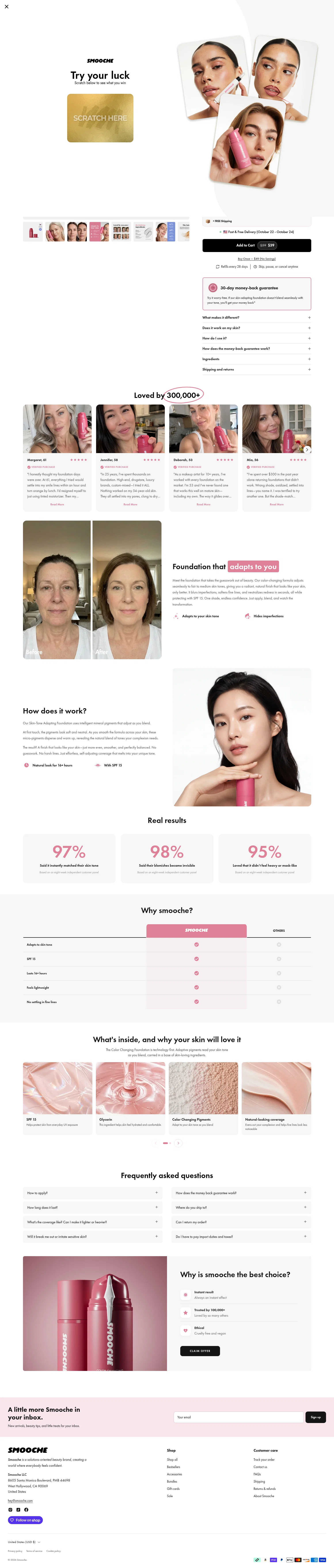 Smooche landing page