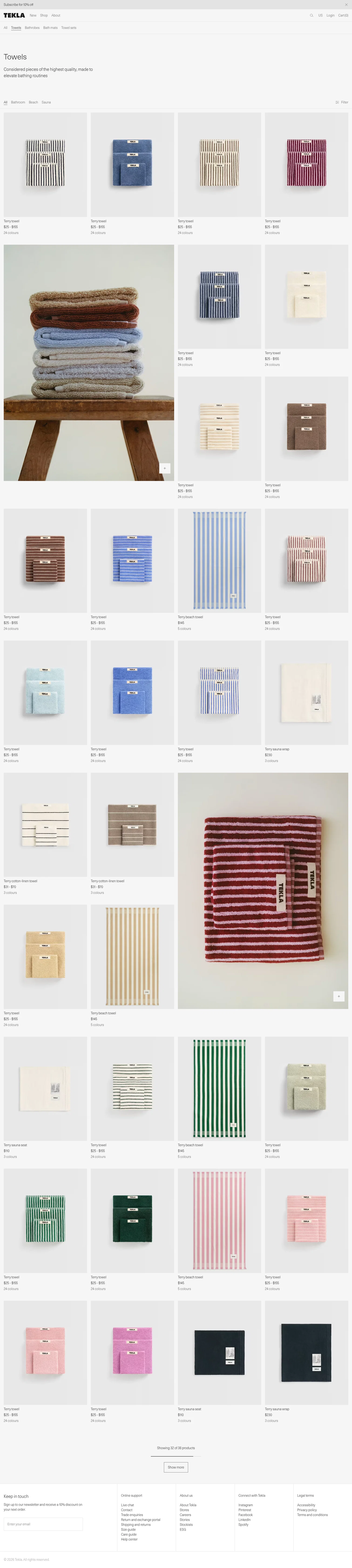 teklafabrics.com/bath/towels on desktop