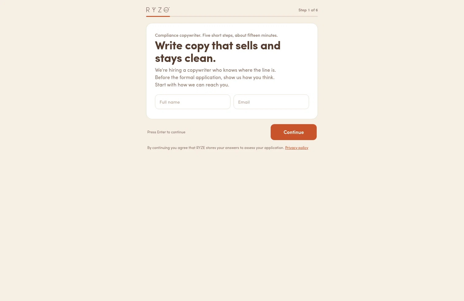 RYZE Superfoods landing page
