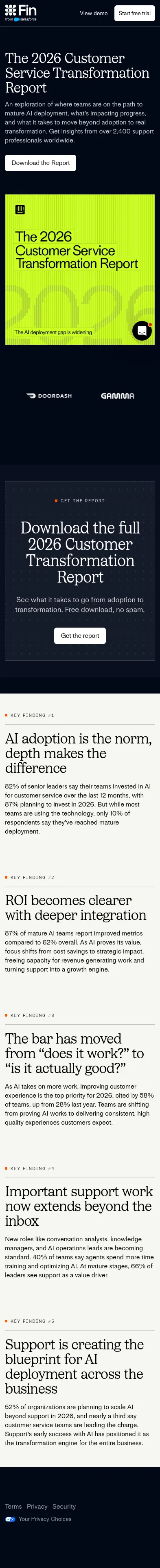 fin.ai/drlp/2026-customer-transformation-report-abm on mobile, full screenshot