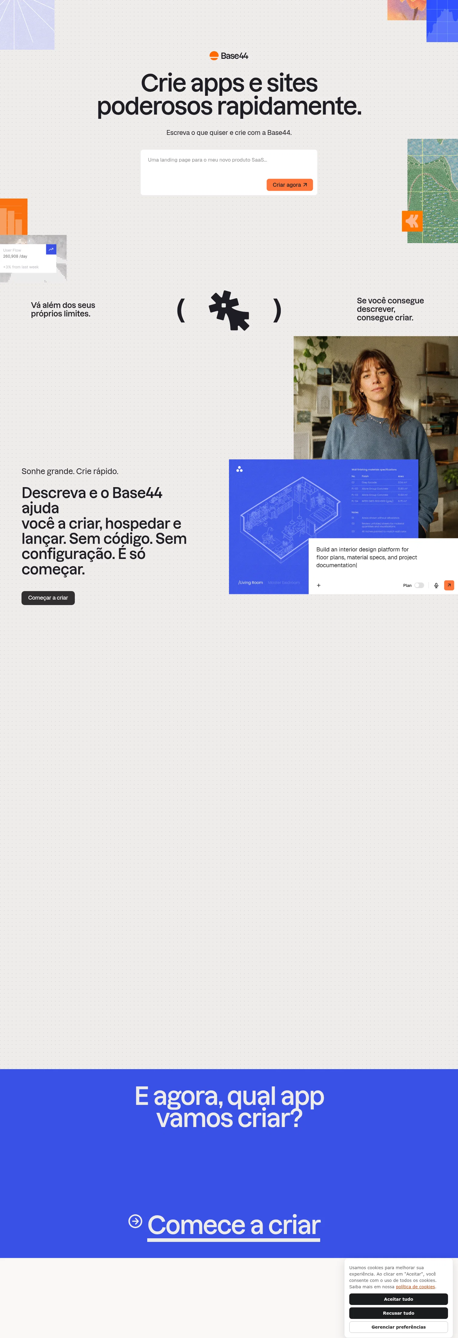 Base44 landing page