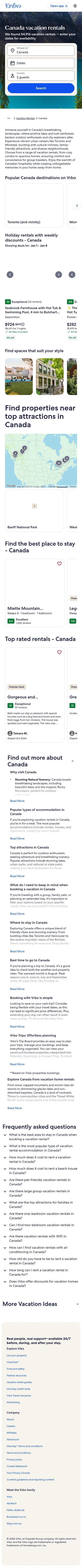 vrbo.com/vacation-rentals/canada on mobile