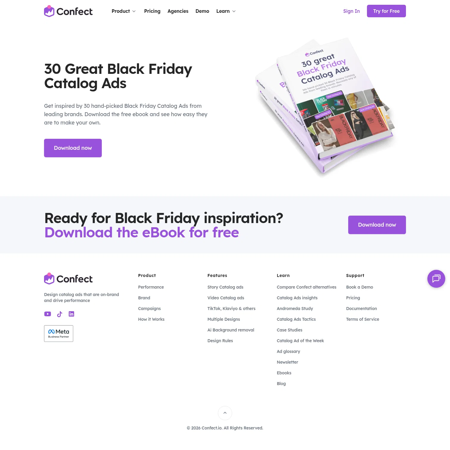Confect landing page
