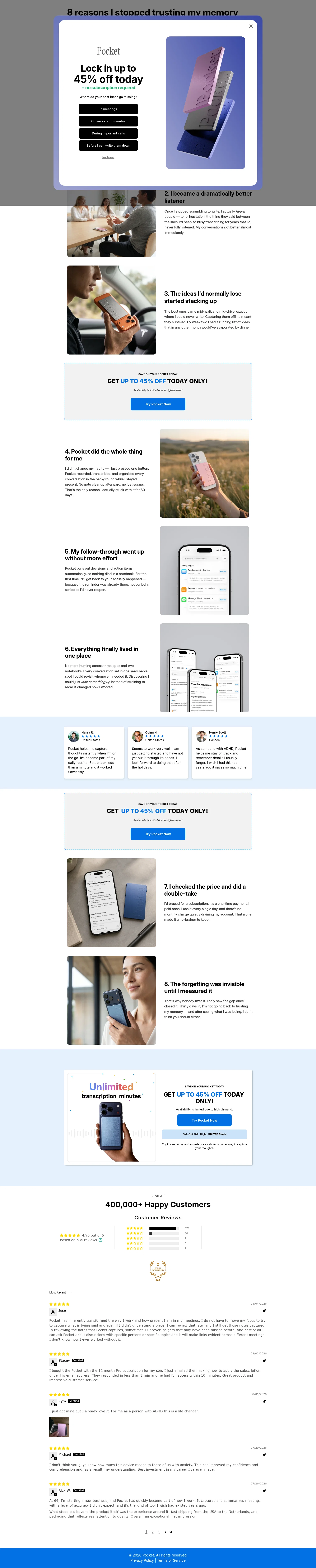 heypocket.com/pages/8-reasons-i-stopped-trusting-my-memory on desktop