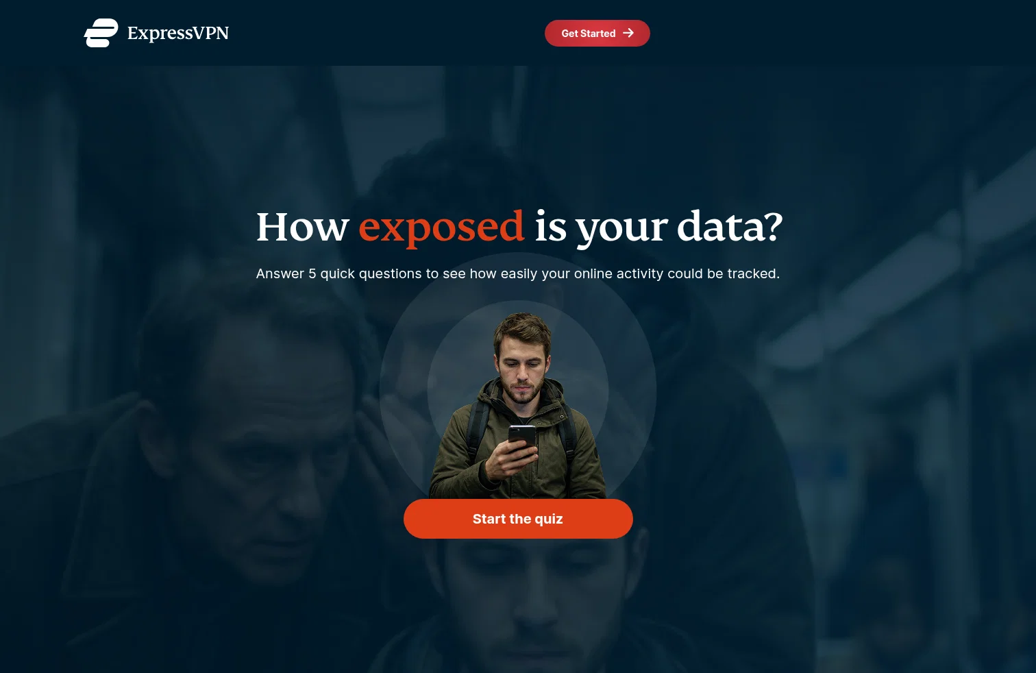 ExpressVPN landing page