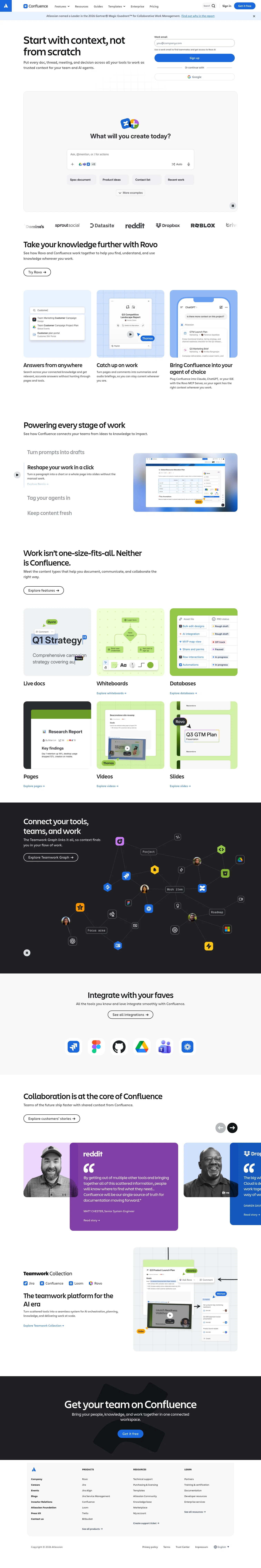 atlassian.com/software/confluence on desktop