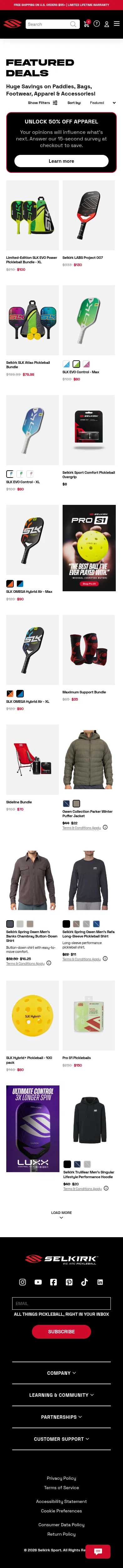 selkirk.com/collections/featured-deals on mobile