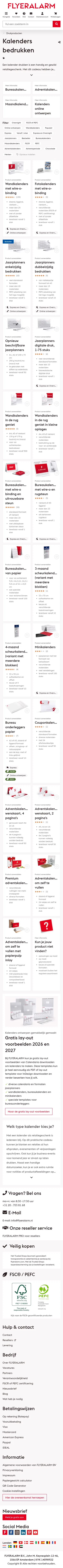 flyeralarm.com/nl/c/drukproducten/kalenders on mobile, full screenshot