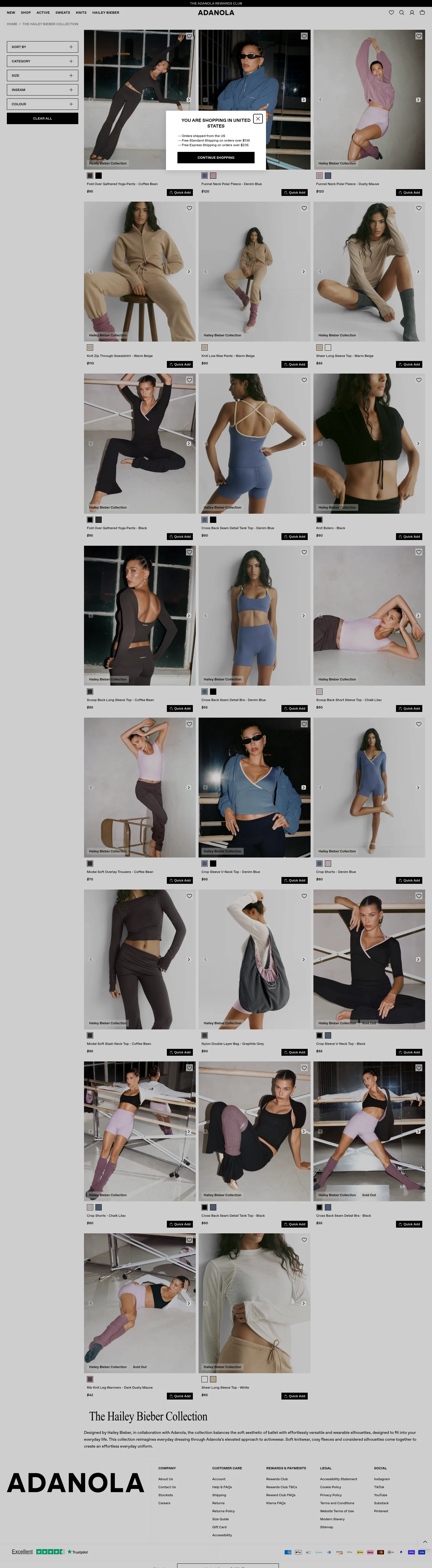 adanola.com/collections/the-hailey-bieber-collection on desktop