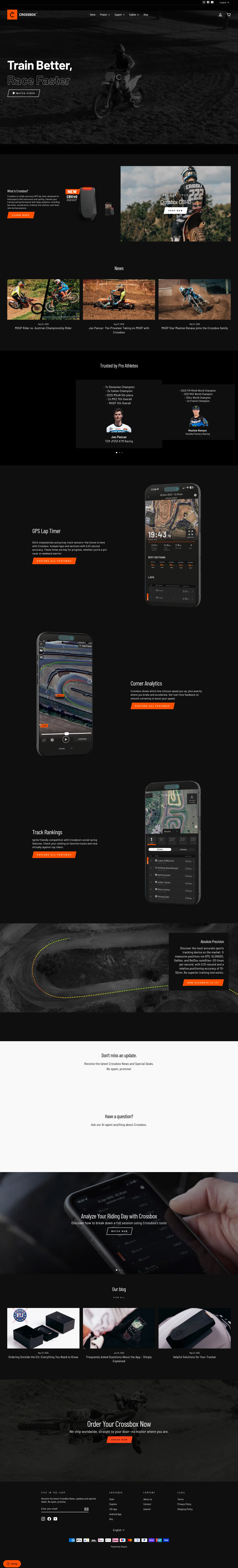 CrossBox landing page