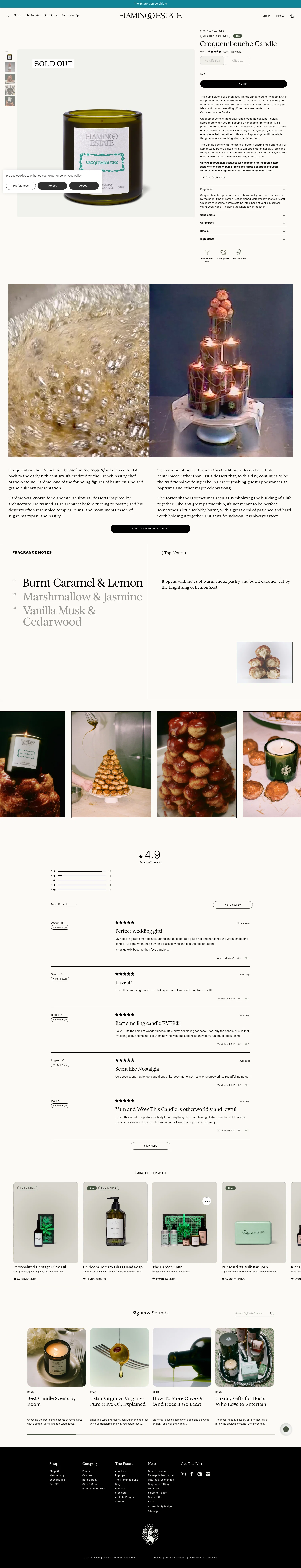 flamingoestate.com/products/croquembouche-candle on desktop