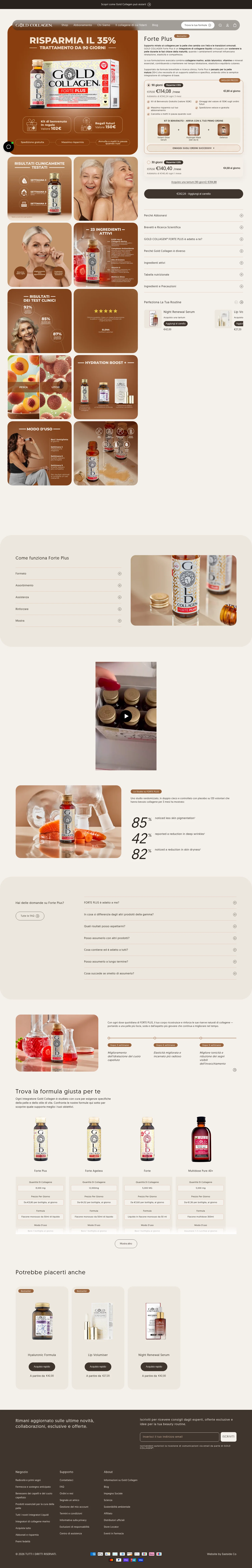gold-collagen.com/it-it/products/forte-plus-it on desktop