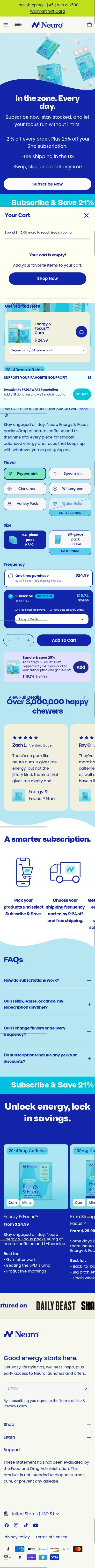 neurogum.com/pages/subscription on mobile, full screenshot