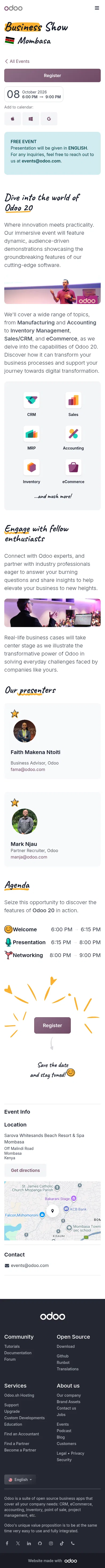 odoo.com/event/business-show-mombasa-12322/register on mobile, full screenshot