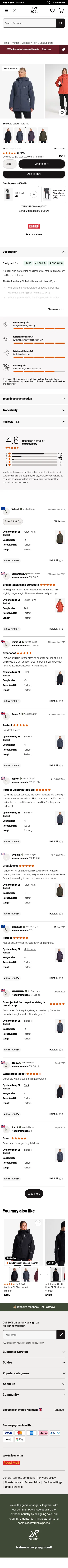 revolutionrace.co.uk/women/jackets/shell-jackets/cyclone-long-3l-jacket-women on mobile