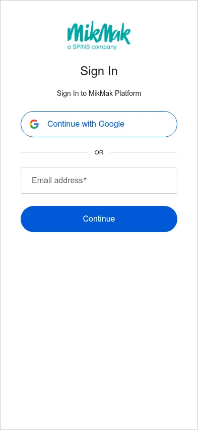 platform.mikmak.ai on mobile