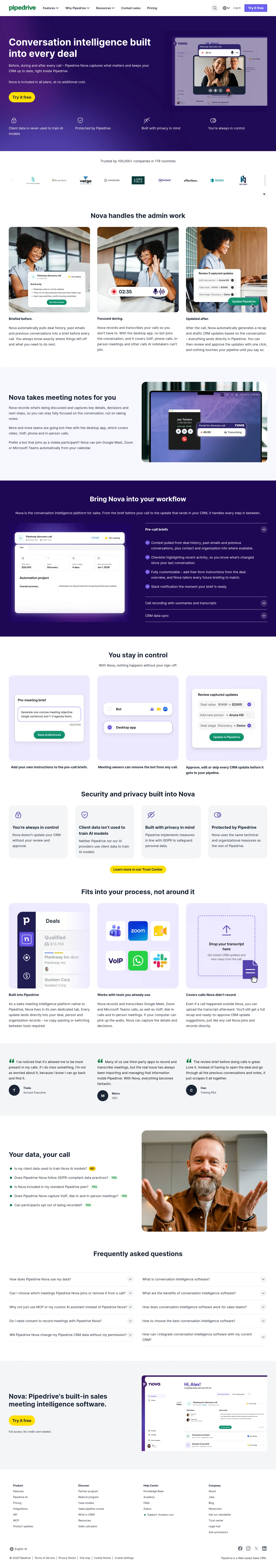 pipedrive.com/en/nova on desktop, full screenshot