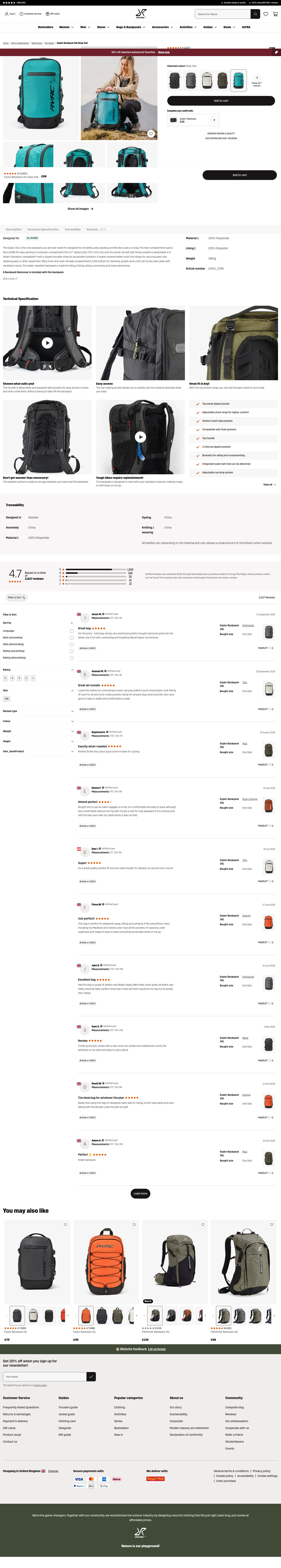 revolutionrace.co.uk/bags-backpacks/backpacks/daypacks/explor-backpack-30-unisex on desktop