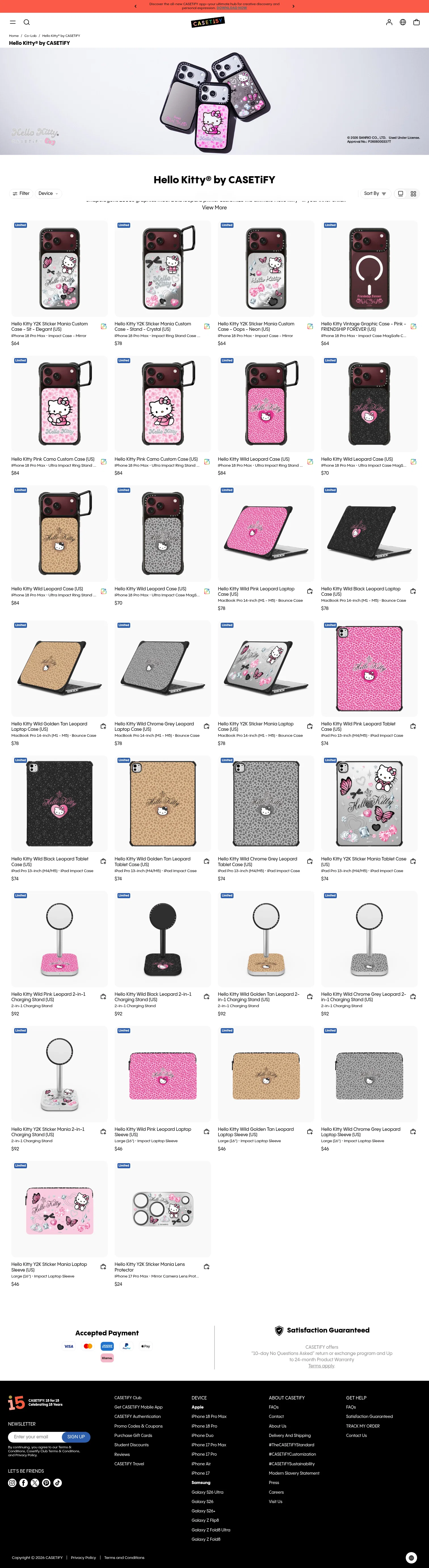 CASETiFY landing page