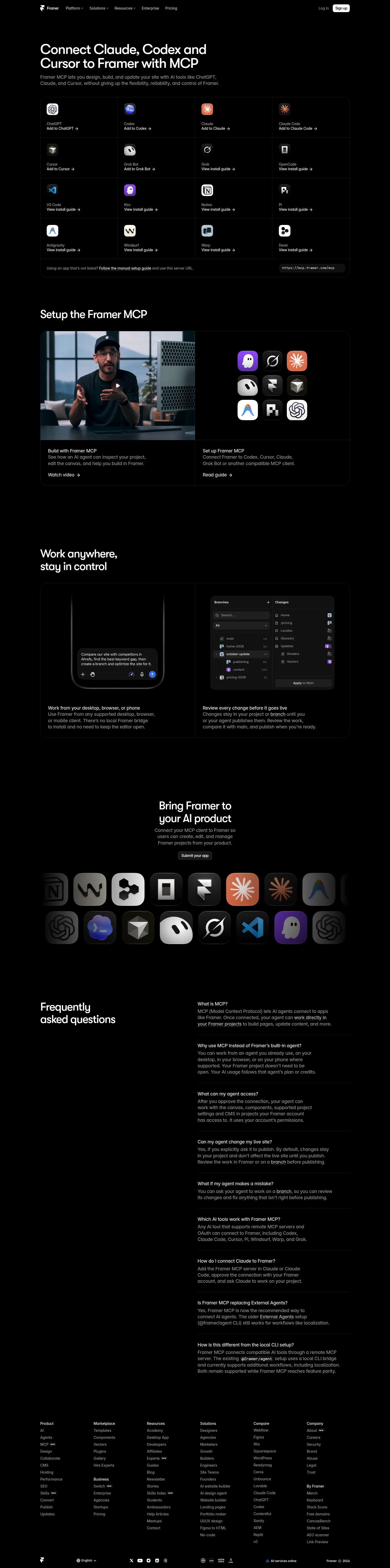 framer.com/mcp on desktop