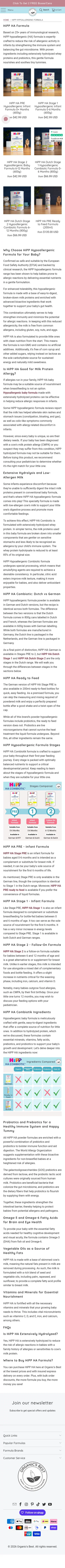 organicsbestshop.com/collections/hipp-hypoallergenic-formula on mobile